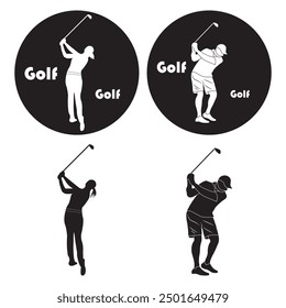 golf icon vector illustration simple design