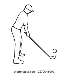 golf icon vector illustration symbol design template