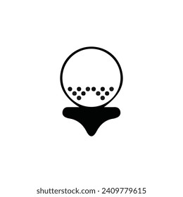 golf icon vector ilustration logo design