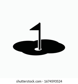 golf icon vector sign symbol isolated
