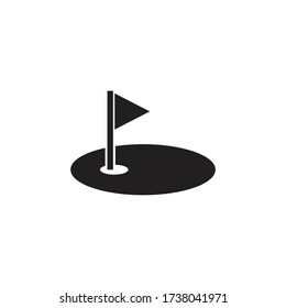 golf icon vector sign symbol isolated