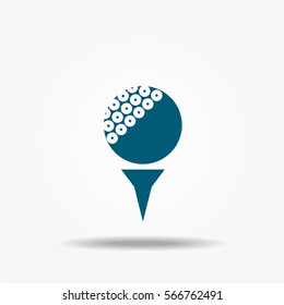 Golf icon, vector signs