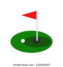 Golf icon vector icon. Simple element illustration. Golf symbol design. Can be used for web and mobile.
