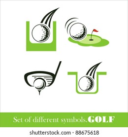 Golf icon. vector symbol