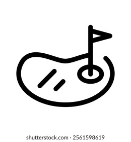 Golf Icon Vector Symbol Design Illustration