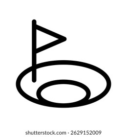 Ilustração de design de símbolo de vetor de ícone de golfe