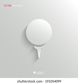 Golf icon - vector web illustration, easy paste to any background