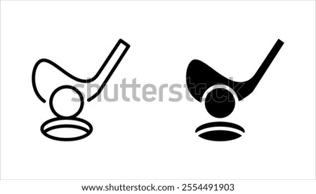golf icons set. contains icons such as golf balls, Golf yard. vector illustration on white background