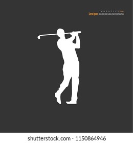 golf icon.vector illustration.