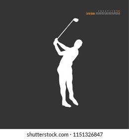 golf icon.vector illustration.