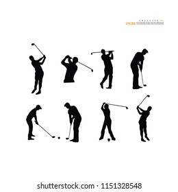 golf icon.vector illustration.