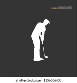 golf icon.vector illustration.