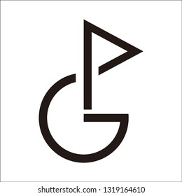 golf initial GP logo