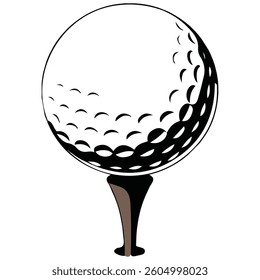 Golf isolated vector illustration on white background