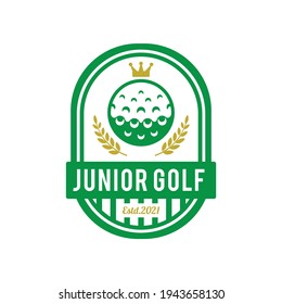 Golf Junior Logo Design Template