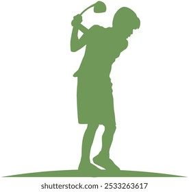 Ilustração de design de vetor para crianças de golfe