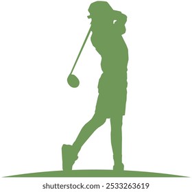 Ilustração de design de vetor para crianças de golfe