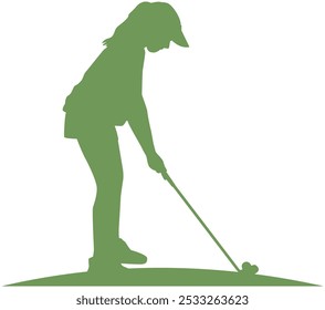 Ilustração de design de vetor para crianças de golfe