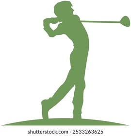 Ilustração de design de vetor para crianças de golfe