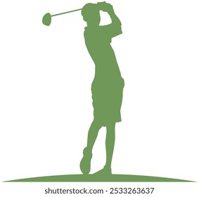 Ilustração de design de vetor para crianças de golfe