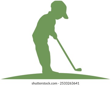 Ilustração de design de vetor para crianças de golfe