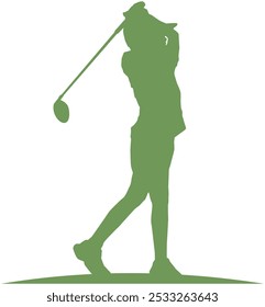 Ilustração de design de vetor para crianças de golfe