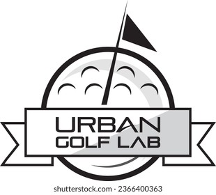 Golf lab sport club Vector logo