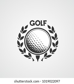 Golf label. sign of golf championship or golf club. Vector illustration