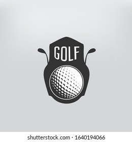 Golf label. sign of golf championship or golf club. Vector illustration