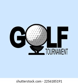 Golf label. sign of golf championship or golf club. Vector illustration