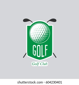 Golf label. sign of golf championship or golf club. Vector illustration.