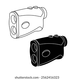 Golf Laser Rangefinder concept design illustration.