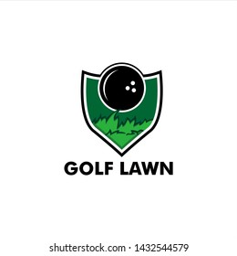 golf lawn esport logo design