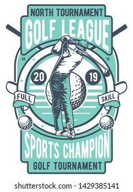 Golf League Poster Template Design