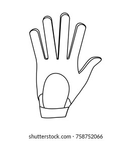 Golf leather glove icon vector illustration graphic design
