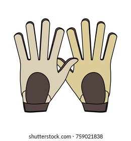 Golf leather gloves