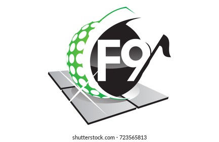 Golf Letter F 9 