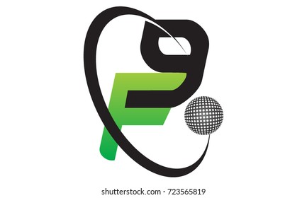 Golf Letter F 9 