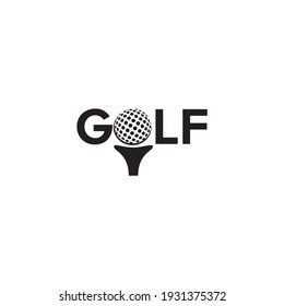 Golf letter logo design vector template