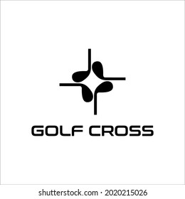 golf letter logo design vector 