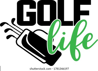 Golf life quote. Golf clubs