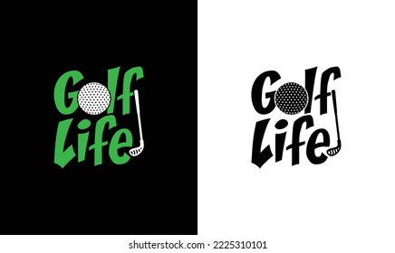 Diseño de camisetas de coto de golf, tipografía