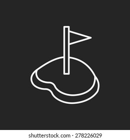 golf line icon