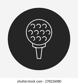 golf line icon