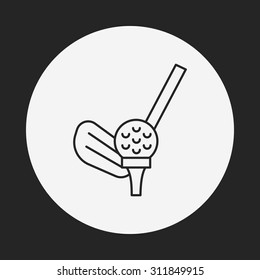 golf line icon
