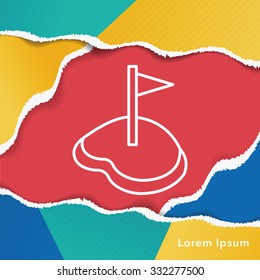 golf line icon