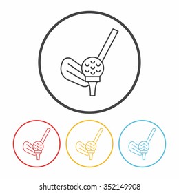 golf line icon