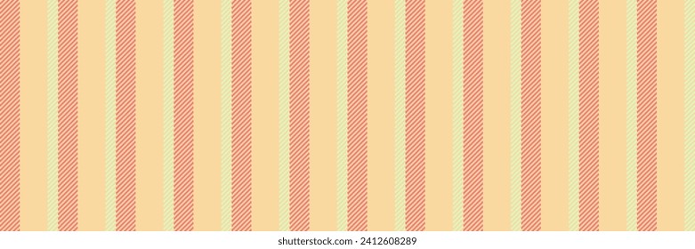 Golf lines stripe pattern, paisley background vertical textile. Cosy vector texture seamless fabric in amber and red color.