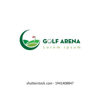 golf logo golf arena logo tour golf creative symbol golf simple