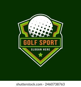 logo de golf insignia Plantilla. emblema logo